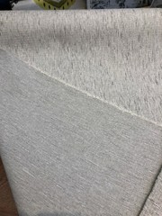 Avenger Pumice White Gray Tweed Soft Chenille Upholstery Fabric by the yard