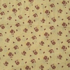 Dazzling Washable Silk Fabric 45 x 150″ / 4+ Yards Yellow Brown Floral READ