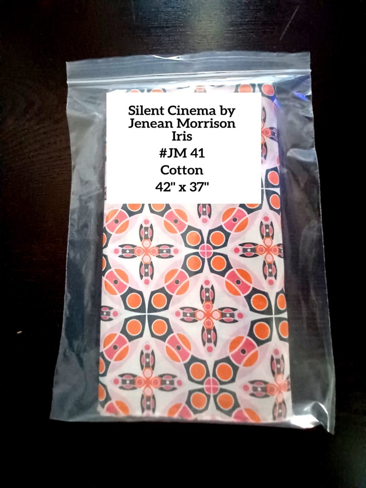 Silent Cinema by Jenean Morrison Iris – #JM 41 – Cotton – 42″ x 37″