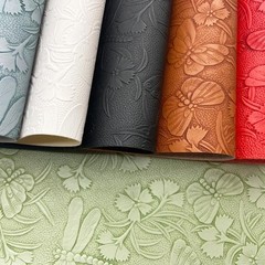 Embossed Faux Leather Sheets for Earrings Purses Making, 12 x 54 inch (32×137…
