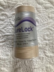 Coats & Clark Sure Lock Serger All Purpose Thread Spun Polyester Buff Beige