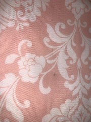 New Waverly Inspiration Pink Ivory/Off White Fabric +/- 7.5 Yds SEE DESCRIPTION