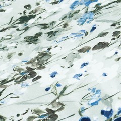 Snow Garden Printed Cotton Fabric By The Yard, Printed Cotton Fabric Upholstery