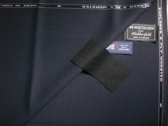 100% WOOL WITH “CREASE RESISTANCE” SUITING FABRIC “Very Dark Navy” = 3.5 m