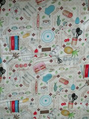BAKING ITEMS CAKES SPATULA COOKING BAKING MIT MORE BAKE CUTE COTTON FABRIC FQ