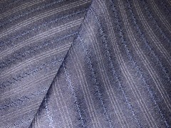Durham Navy 30% Finest Mohair 70% Wool English Antique Stipe Suiting 2.8m 240g/m