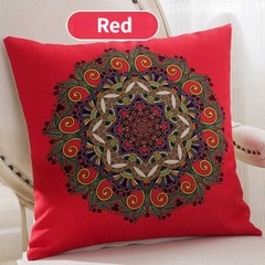 2 PCS Boho Ethnic Throw Pillow Case Linen Cushion Cover Sofa Bed Home Decor