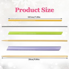 Quick Turn Fabric Set, 3pcs Assorted Sizes Tube Turners for Sewing Threading …
