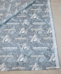 Pittsburgh Penguins ~ Logo On Logo Pattern NHL Cotton Fabric 1/4 Yard 9” X 44”
