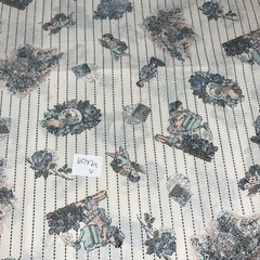 Juvenile Print Fabric 60” X 2 Yards 60-70s Lightweight Pastel Colors