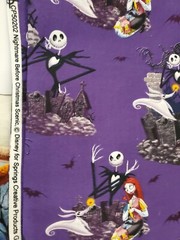 Halloween Fabric Lot of 9 Diff Delightfully Frightful, Trick and Treats 6.5+ Yds