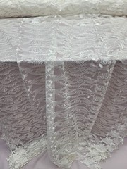 Off White Guipure Venice Medium to Heavy Weight Lace Fabric by the Yard Floral
