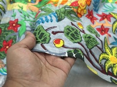NO TARRIF CHARGES 100%✅ZK_326 Floral Hand Printed 100%Cotton 10 Yard Fabric