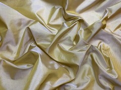 Iridescent Gold 100% Silk Thai Silk Tissue Taffeta Fabric