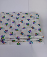 VTG 70s Material for Sewing 45 x 216 (18 Feet) Nightdown/Pj Fabric Flower Print