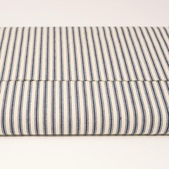 44/45″ 100% Cotton Woven Ticking Stripe Blue – 5 Yard Precut