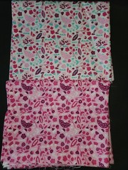 Neighborhood Cotton Flower Studio Camelot Fabrics Mixed Lot 2 yards Pink Blue