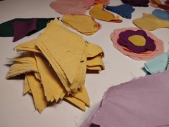 Solid Color Scrap Fabric Small Pieces + Strips Quilting Applique – 1 1/2 Pounds