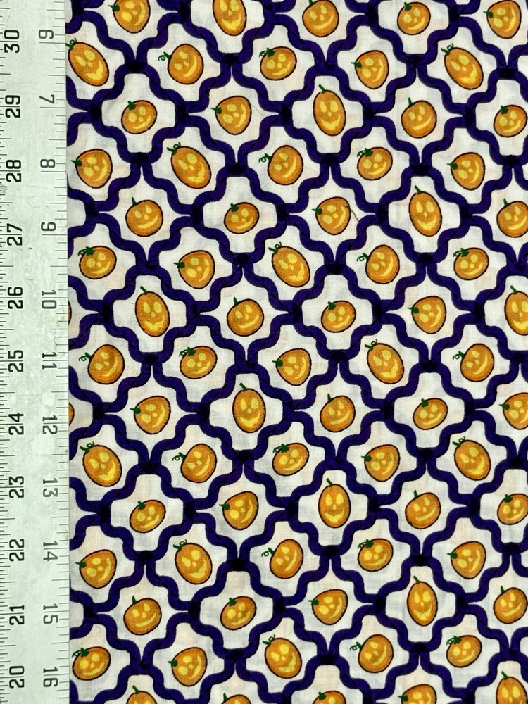 OOP Jo- Ann Halloween Pumpkins – Fat Eighth: 9” x 21”