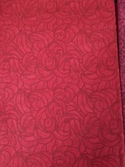 Lot of Fabric, Red Florals, 1lb 5oz