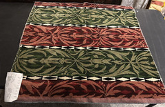 Velvet fabric 26×26″ Westgate Patterned La Scala Germany large sample upholstery