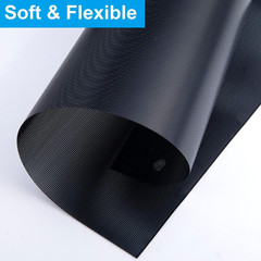 5 Sheets Black Fursuit Eye Mesh PVC 0.5mm Waterproof Craft Cosplay Material