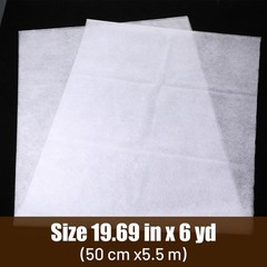 Double Sided Fusible Web 19.69in x 5.5yd White Iron-On Adhesive
