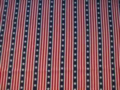 Fabric Stars and Stripes lame Fabric Traditions 1998s 44″ x 36″ BTY no:788