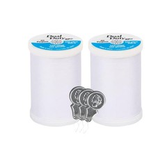 Coats & Clark Dual Duty XP All Purpose Sewing Thread – S910-2 Pack – White