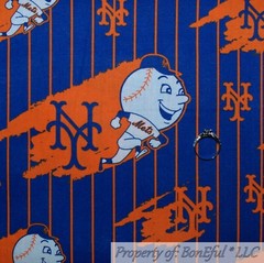 BonEful FABRIC FQ Cotton Quilt Navy Blue White Gold Kansas City Royals MLB USA L