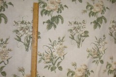 6.83 yds Scalamandre Fabric Fleurs Anglaise Floral Roses 100% Cotton 246″