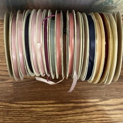 LOT Vintage Ribbon Acetate Fused Edge USA Textiles Sewing Crafting Bridal