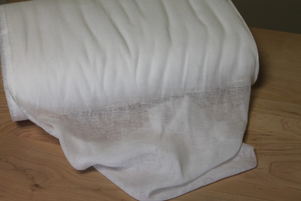 Cheesecloth Fabric 50 grade Bleached White Cotton Butter Muslin By the Yard