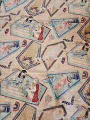 Michael Miller Paw Prints of Egypt Cats Fabric Egyptian 2.58 yds.