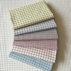 42 PCS Gingham Pre Cut Houndstooth Pattern Fabric Squares Quilting 5×5 Inch
