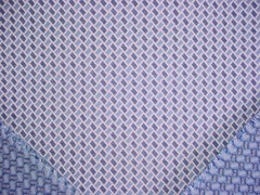 3-5/8Y Brunschwig & Fils 8015112 Briquetage Blue Brocade Upholstery Fabric