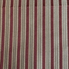 2 Yards of Red and Gold Striped Woven Home Decor Fabric