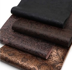 4 piece set embossed floral FAUX LEATHER SHEET 8 x 13″ 1164740