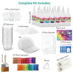 Rainbow Tie Dye Kit with 198 Colors for All Ages