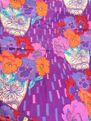 WESTMINSTER FIBERS Cotton Quilt Sewing Fabric 2 yds (72″) x 42″w Lg FLORAL Prnt
