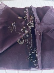 SILK Dark Plum FABRIC 1 Yard x 21 Inches Wide or 36 Inches x 21 Wide