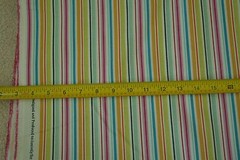By 1/2 Yd, Bright Gold Orange Green Pink & Red Striped Quilt Fabric/Jo-Ann,C2506