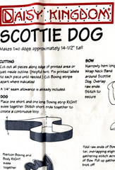 Daisy Kingdom Fabric Panel – SCOTTIE DOG – Cut & Sew Stuffed Animal Black – NEW