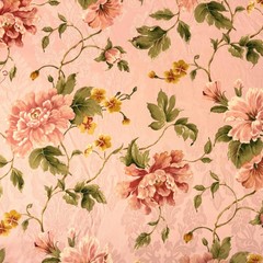 Mill Creek Floral PETAL Pink Cotton Drapery Curtain Pillow Fabric 1.375 Yards