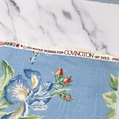 5th Avenue Designs Floral Garden Flower Bouquet Decor Fabric 27”x54” Protected