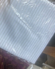 Vintage Indian Men Unstitched Kurta Shirt Fabric Material New In Package White