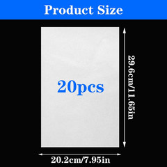 20 Sheets Light Weight Fusible Bonding Web Fabric Applique Fusible Webbing Wonde