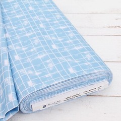 Threadart Cotton Quilting Fabric By The Yard – Vintage – Lt. Blue Plaid