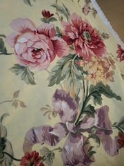 RICHLOOM Platinum Collection Ornate Roses Floral Pink Yellow Sage Large 216″+