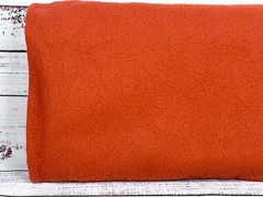 Vintage National Nonwovens Burnt Orange Wool Blend Felt Felted Homespun BTHY